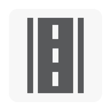 Beyaz yol simgesini.