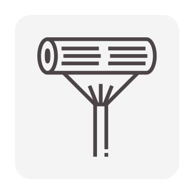 Klima simgesi, 64 x 64 mükemmel piksel ve düzenlenebilir kontur Temizleme.