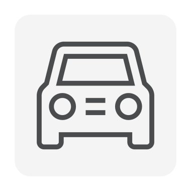 Araba simgesi, 48 x 48 piksel ve düzenlenebilir kontur mükemmel.