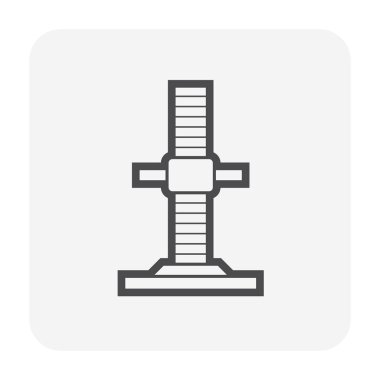 Iskele ve yarım simgesi tasarım, siyah renk.