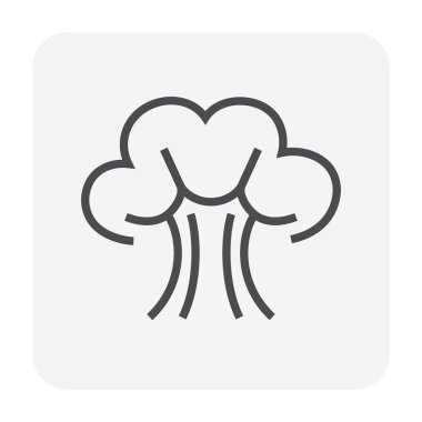 Simgesi tasarım, siyah ve anahat patlayabilir.