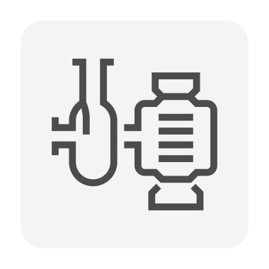 Water pump icon, 48x48 pixel perfect and editable stroke. clipart