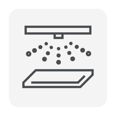 Çelik üretim sanayi simgesi, 64 x 64 mükemmel piksel ve düzenlenebilir kontur.