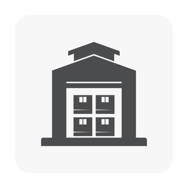 Beyaz simgesine fabrika.