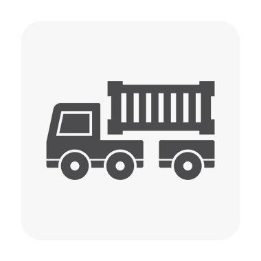 Nakliye ve teslimat simgesi beyaz arka plan üzerinde.