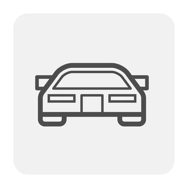 Auto Pictogram Ontwerp Zwarte Overzicht — Stockvector