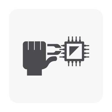 Bilgisayar test vektör simgesi tasarım.