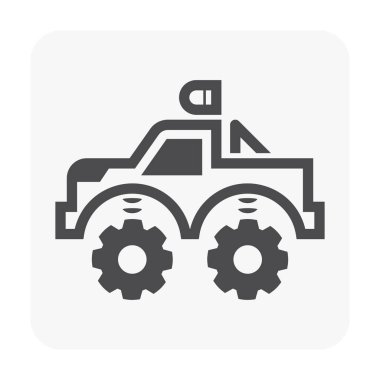 Off-Road ve motokros vektör simgeler.