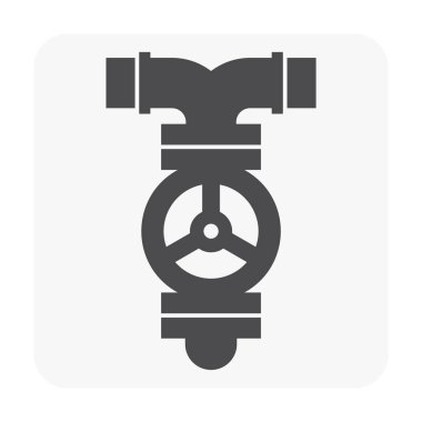 Yangın Hortum boru simgesi beyaz.