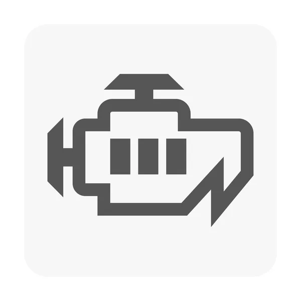 Auto Dashboard Symbool Wit — Stockvector