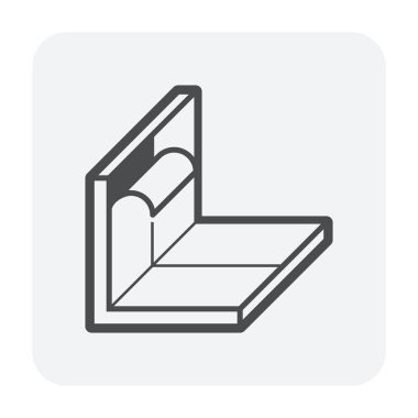 Su geçirmez ve su simgesi, 64 x 64 mükemmel piksel ve düzenlenebilir kontur sızıntı.