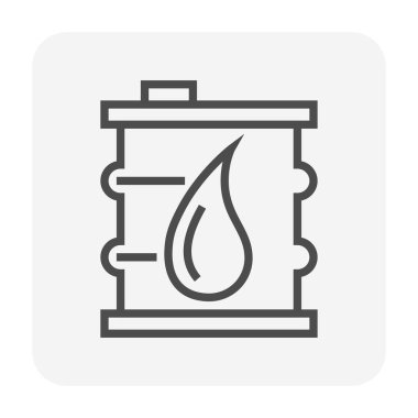 Gaz tankı simgesi tasarım, 64 x 64 mükemmel piksel ve düzenlenebilir inme.