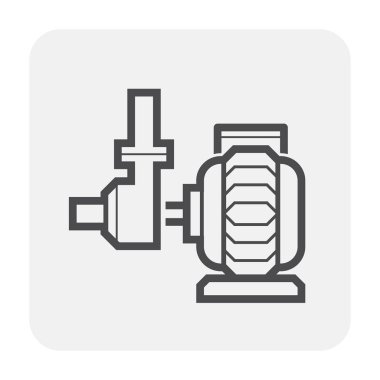 Su pompası ve su dağıtım ikonu.