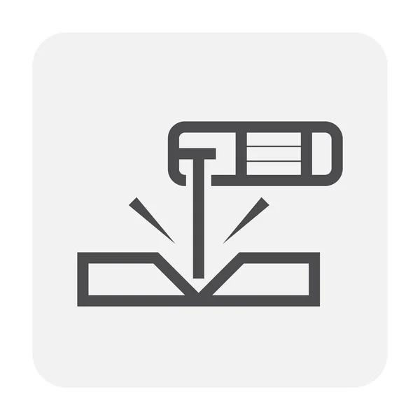 Trabajo Soldadura Herramientas Icono — Vector de stock