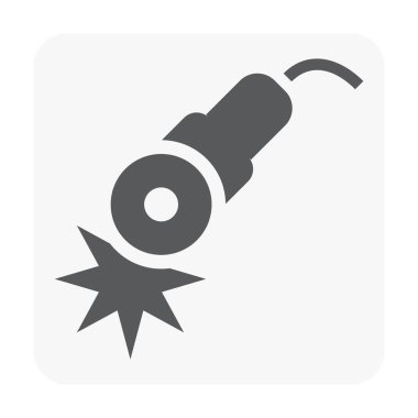 Beyaz inşaat aracı ve mühendislik simgesini.