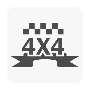 Off-Road ve motokros vektör simgeler.