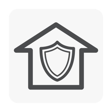 IP kamera ve ekipman simgesi Beyaz.