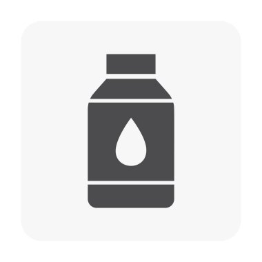 Beyaz su simgesi. siyah