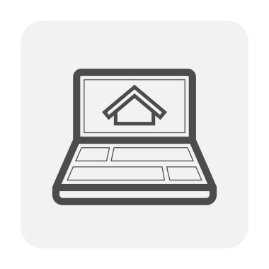 Mühendislik simgesi tasarım, siyah ve anahat.