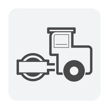 Toprak sıkıştırma ve ekipman simgesi.