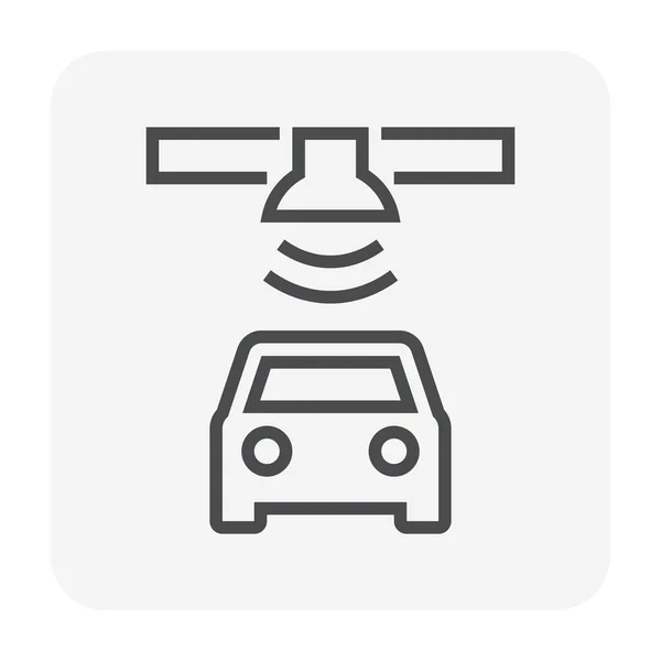 Εικονίδιο Gps Αυτοκίνητο Pixel Τέλεια Και Επεξεργάσιμο Εγκεφαλικό Επεισόδιο — Διανυσματικό Αρχείο