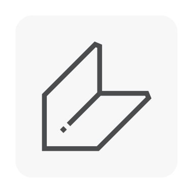 Tavan çalışma ve malzeme simgesi.