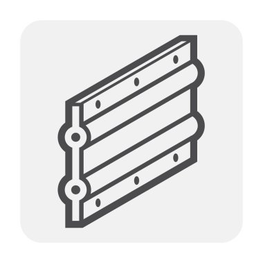 Su geçirmez maddeler, kauçuk ürün simgesi tasarım malzeme veya traverteninizi, siyah ve anahat.