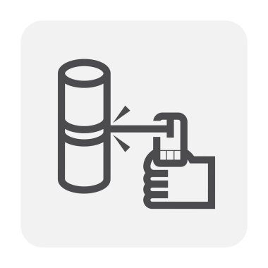 Kaynak çalışma ve araçlar simgesi.