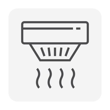 Klima köpük Temizlik maddesi tarafından temizlik kadın.