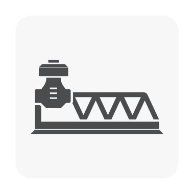 Beton Levha döküm ve ekipman simgesi.