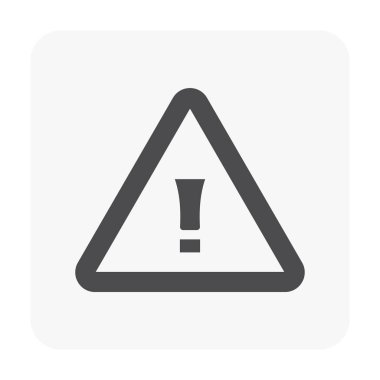 Uyarı simgesi beyaz.