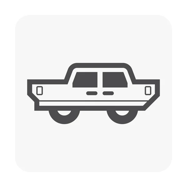 Classic Car Icon White — Stock Vector