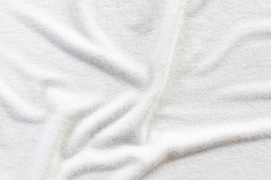 Beyaz havlu doku arka planı için.