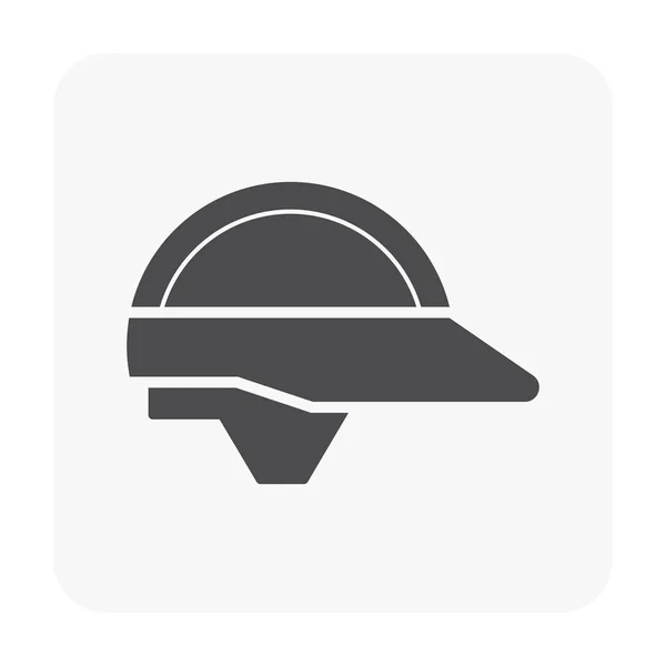 Icono Equipo Seguridad Blanco — Vector de stock