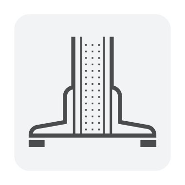 Duvar bölme veya boşluk ekipman simgesi bölmek.