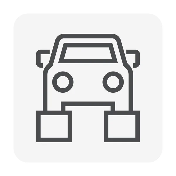 車メンテナンス アイコン デザイン 完璧なピクセルおよび編集可能なストローク — ストックベクタ