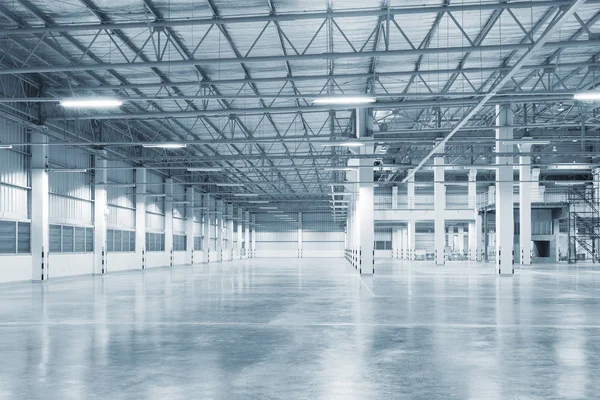 Empty Factory Building Warehouse Building Concrete Floor Industry Background — Stock Photo, Image