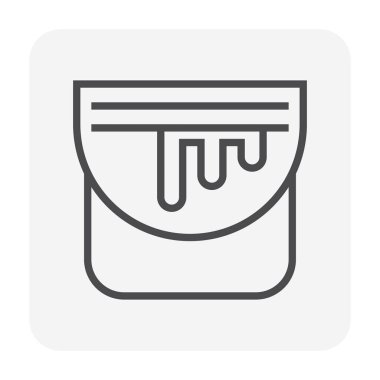 Su geçirmez ve su simgesi, 64 x 64 mükemmel piksel ve düzenlenebilir kontur sızıntı.