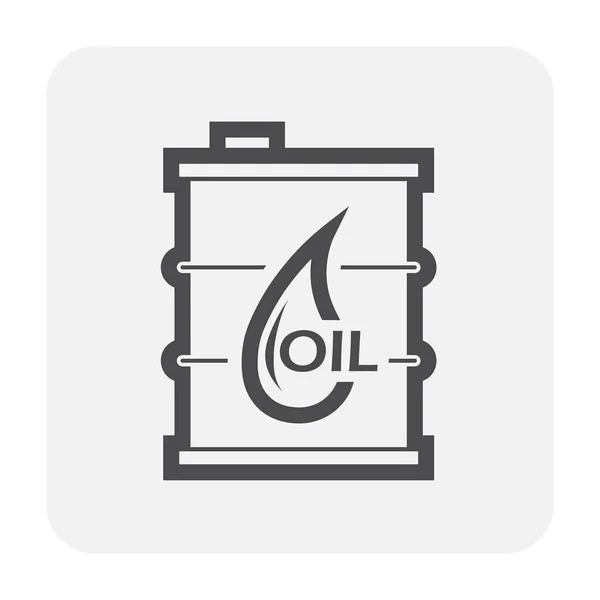 Πετρελαίου Κοντέινερ Εικονίδιο Σχεδιασμός Μαύρου Και Περίγραμμα — Διανυσματικό Αρχείο