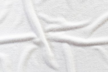 Beyaz havlu doku arka planı için.