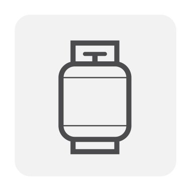 Gaz kesme iş için LPG Gaz tankı simgesi.