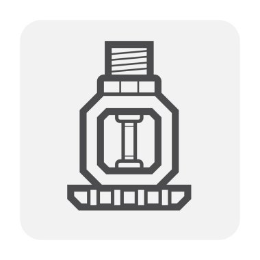 Yangın yağmurlama simgesi tasarım, siyah ve anahat.