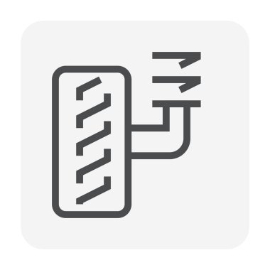 Amortisörler simgesi tasarım, 48 x 48 piksel ve düzenlenebilir kontur mükemmel.