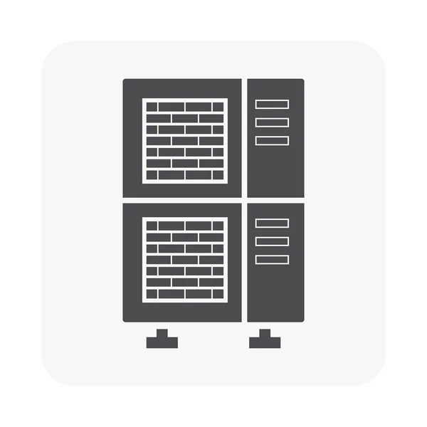 Luftkompressor Teil Des Klimasystems Symbol — Stockvektor