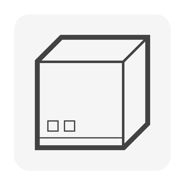 Icono Caja Contenedor Carga Para Diseño Trabajo Envío Transporte — Vector de stock