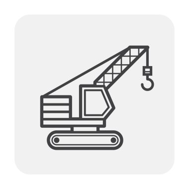 Beyaz simgesine vinç.