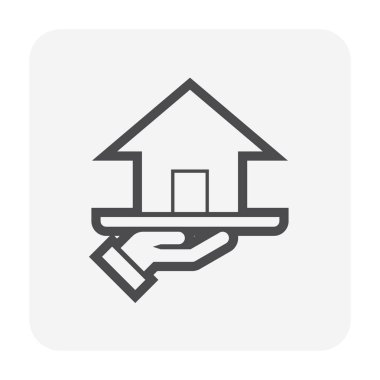 Emlak iş simgesi tasarım.