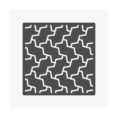 Beton blok kat Icon set.