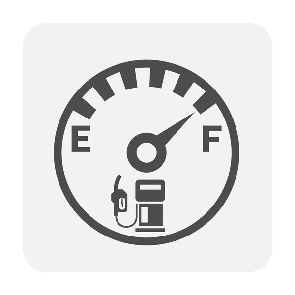 Projeto Ícone Calibre Gás Cor Preta —  Vetores de Stock