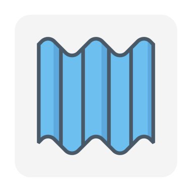 Çatı kaplama malzemesi simgesi tasarım.